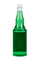 Osage Rub rear view, featuring the signature green liquid and professional barber-style packaging.